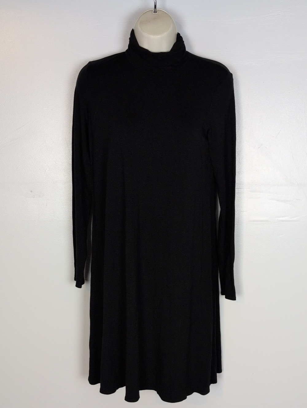 Eileen Fisher Jersey Knit Turtleneck Shift Dress